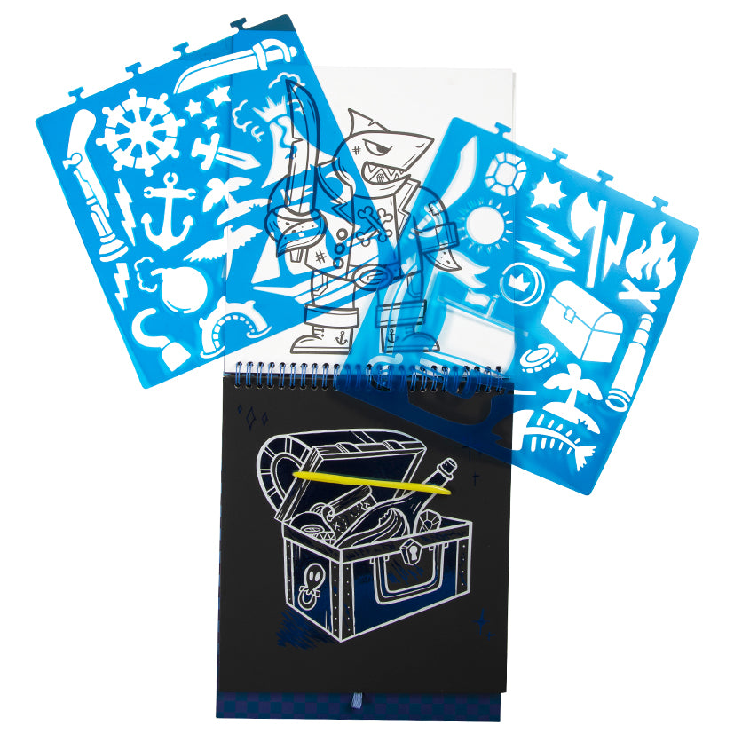 Treasure Trove Scratch & Colouring Set