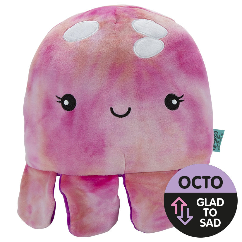 Octo Sad to Glad Reversible Cuddle Buddy