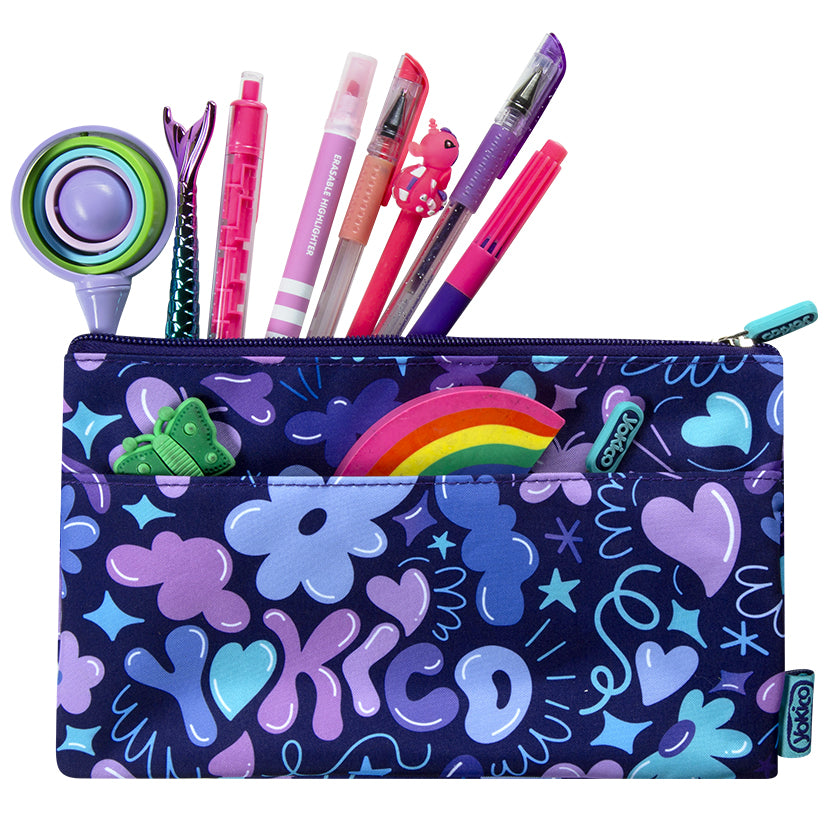 2 Zip Yoki Bubble Pencil Case