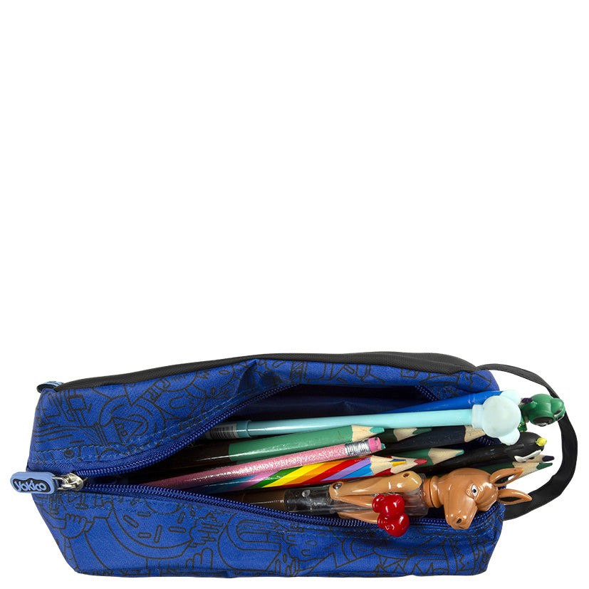 Blue Illi MashUp Carry All Pencil Case