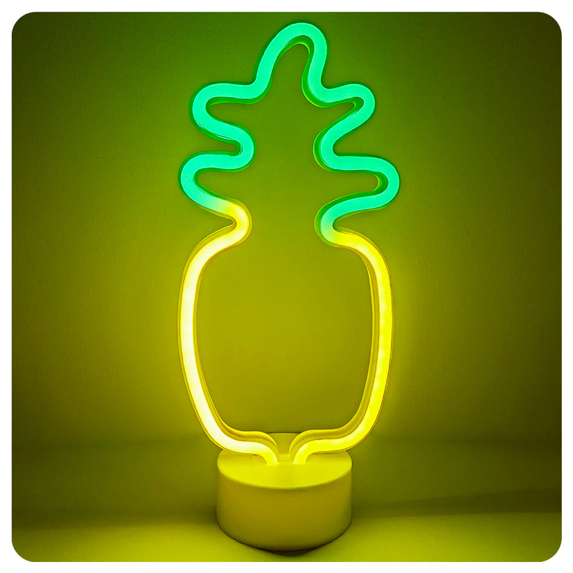 Neon Pineapple Desk Light