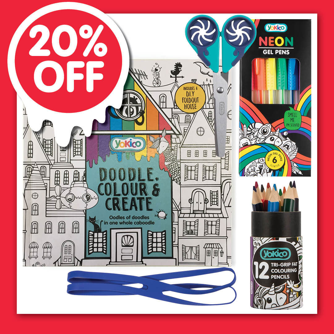 GP2603 - 20% -Doodle, Colour & Create Book Blue Set