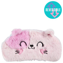 Load image into Gallery viewer, Bunny-to-Kitty Reversible Fluffy Pencil Case