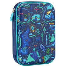 Load image into Gallery viewer, Blue Yoki Explorers Dbl Hardshell Pencil Case