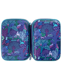 Load image into Gallery viewer, Purple Fantastical Forest Dbl Hardshell Pencil Case