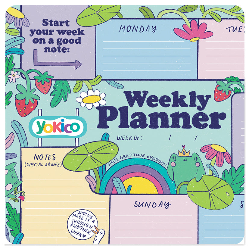 Waddle Through Your Weekly A4 Desk Planner
