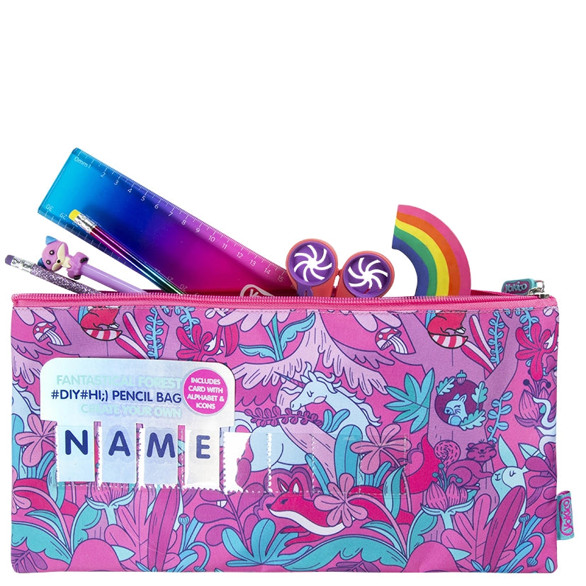 Pink Fantastical Forest DIY HI Pencil Case
