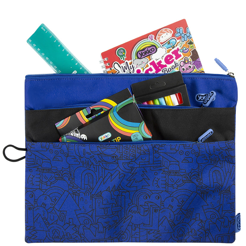 Blue Illi MashUp X-Large Pencil Case