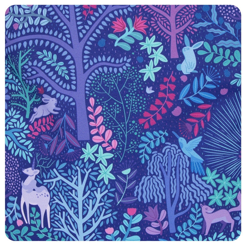 Purple Fantastical Forest Backpack (Clip-on)