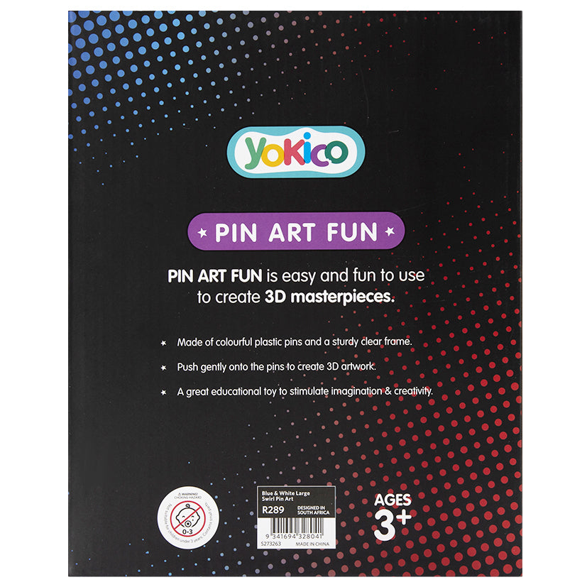 Pink & Red Large Swirl Pin Art