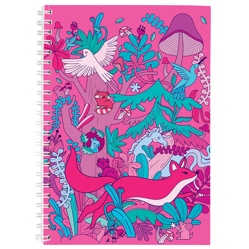Fantastical Forest A5 Spiral Notebook
