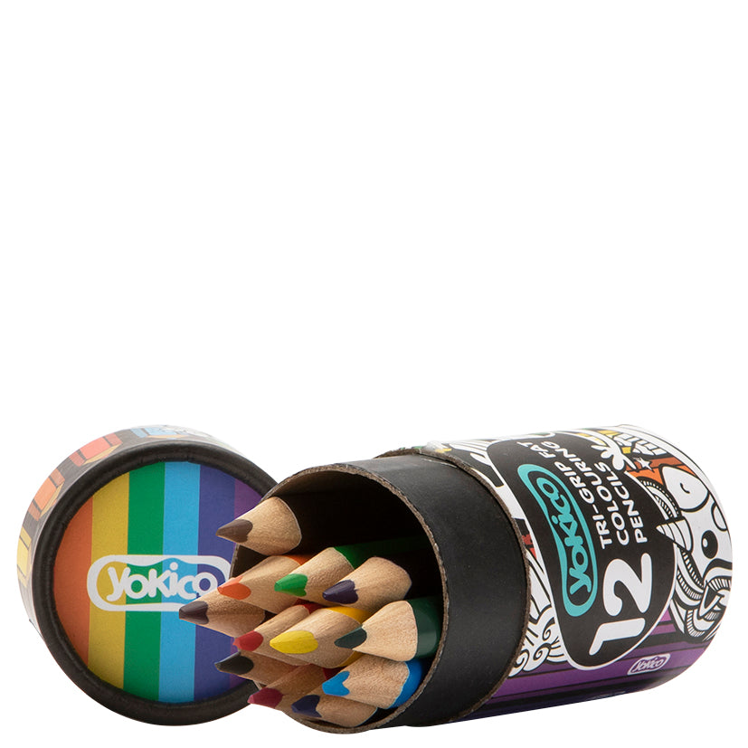 Tri-Grip Fat & Short Colouring Pencils (12pack)