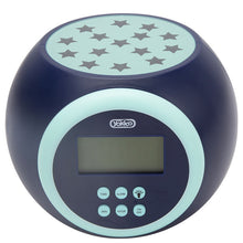 Load image into Gallery viewer, Blue Star Light Projection Alarm Clock
