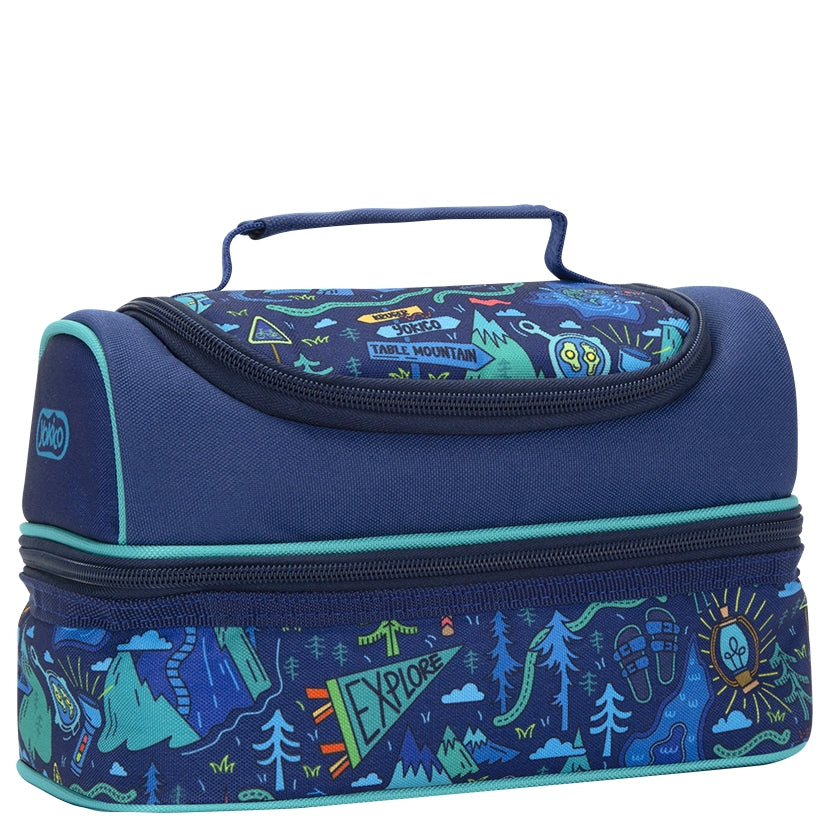 Blue Yoki Explorers Double Lunchbox