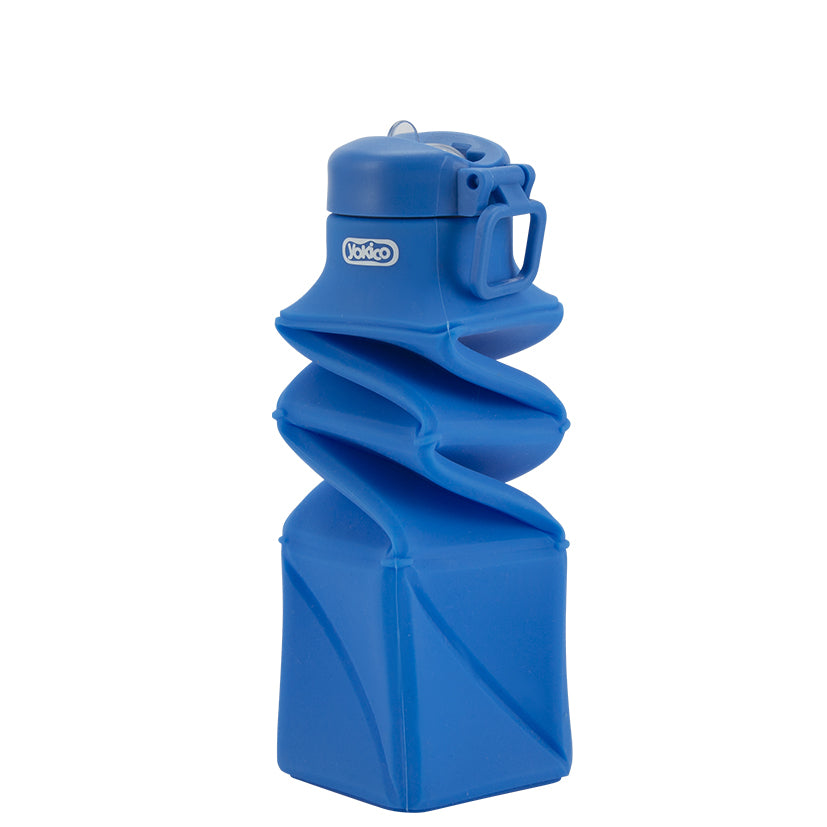 Blue Skyward Brigade Square Silicone Bottle