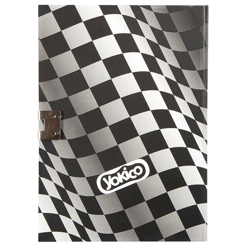 Glow in the Dark Racing Flag Paper Lockable Journal