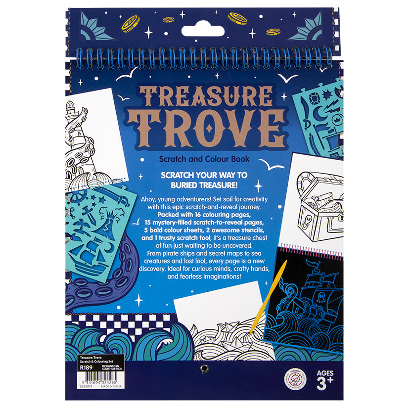 Treasure Trove Scratch & Colouring Set