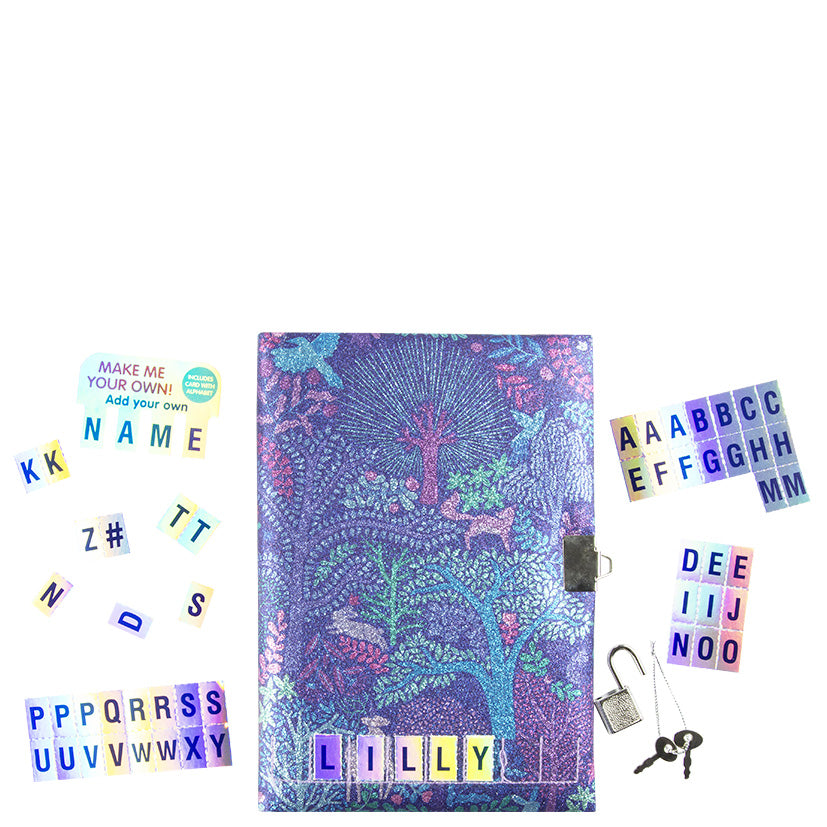 Fantastical Forest PU DIY Lockable Journal