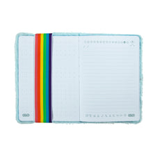 Load image into Gallery viewer, Rainbow Cloud Elasticated Fluffy Journal
