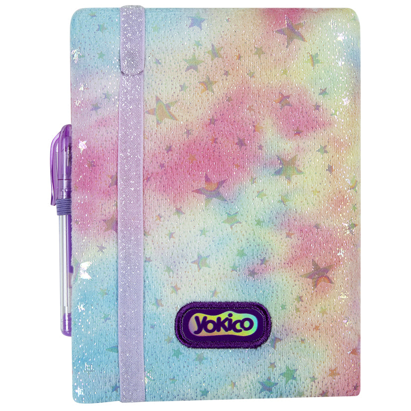 Silver Stars Tie Dye Gel Pen Pocket Journal