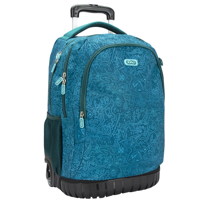 Green Yoki Explorers Premium Trolley Backpack