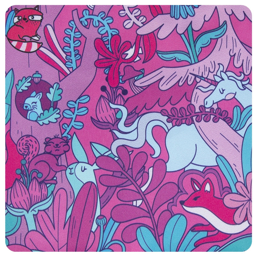 Pink Fantastical Forest Junior Trolley Backpack