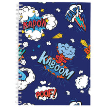 Load image into Gallery viewer, Kaboom A4 Spiral Notebook
