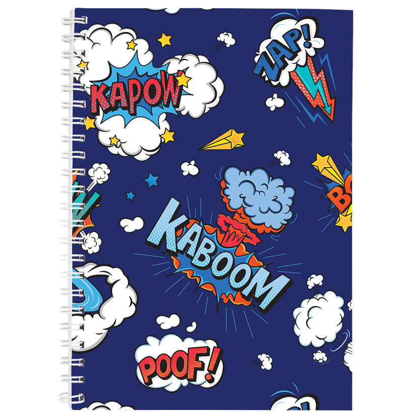 Kaboom A4 Spiral Notebook