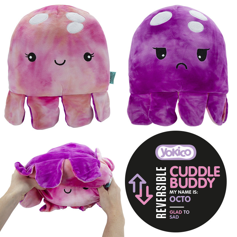 Octo Sad to Glad Reversible Cuddle Buddy