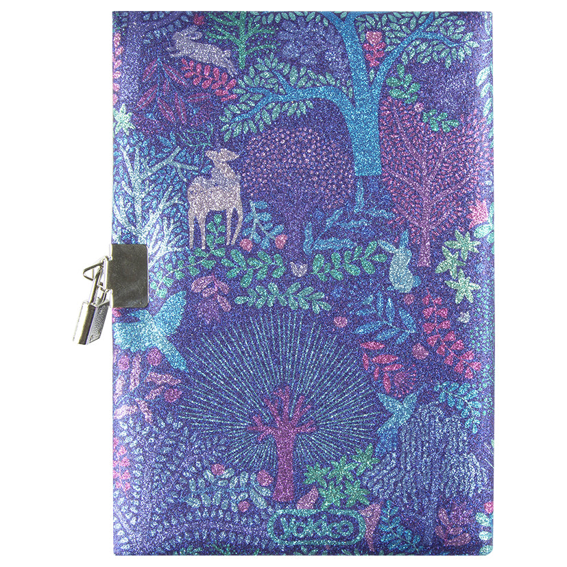 Fantastical Forest PU DIY Lockable Journal