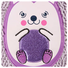 Load image into Gallery viewer, Lilac Hedgehog Fluffy Lockable Journal