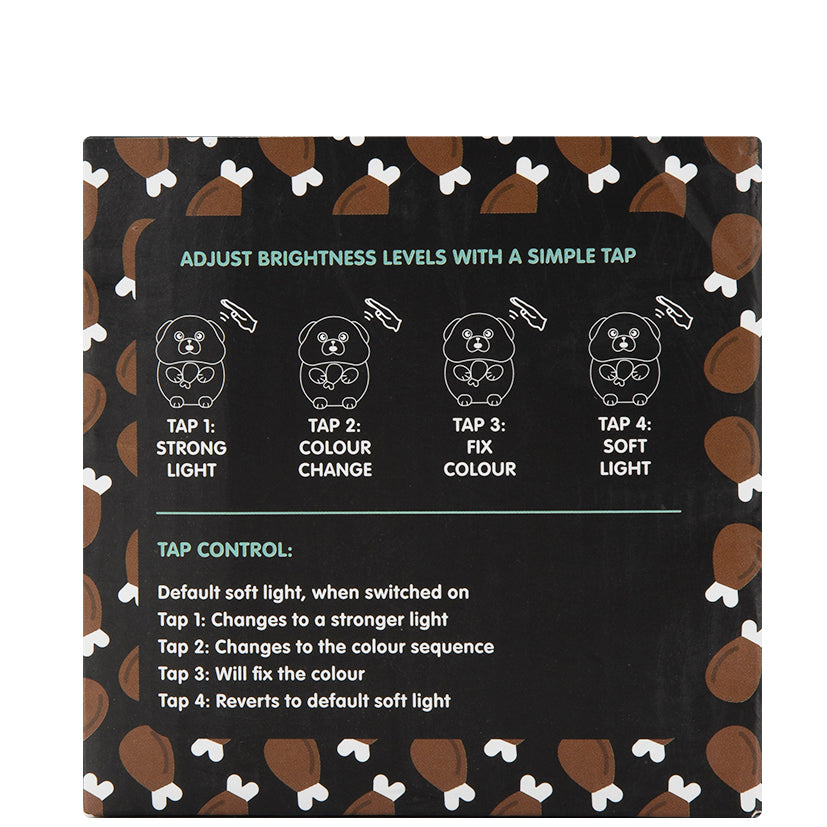 Snuggly Puggly Patting Glow Lamp