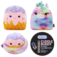 Load image into Gallery viewer, YummiCorn Reversible Cuddle Buddy

