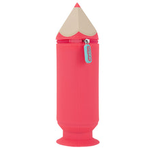 Load image into Gallery viewer, Pink Pencil Silicone Pencil Case