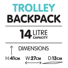 Load image into Gallery viewer, Green MashUp Trolley Backpack
