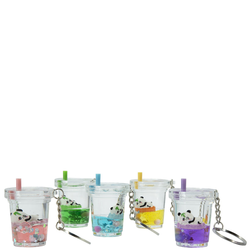 Floaty Panda Cup Keychain