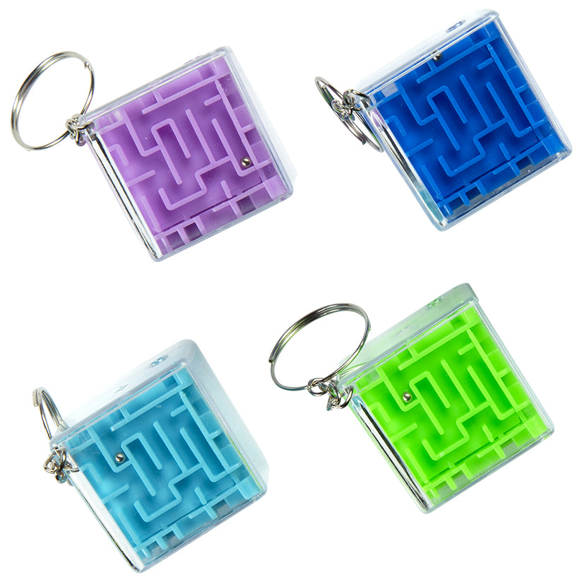 Maze Cube Keychain
