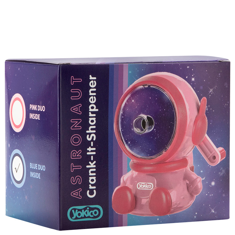 Pink Astronaut Crank It Sharpener