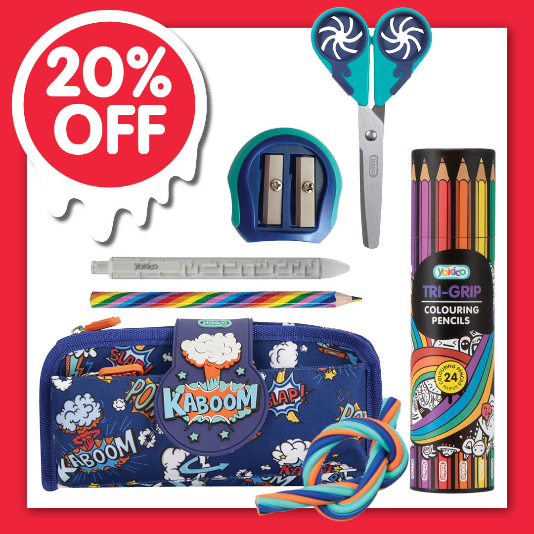 GP2603 - 20% -Kaboom Fold over Pencil Case Set