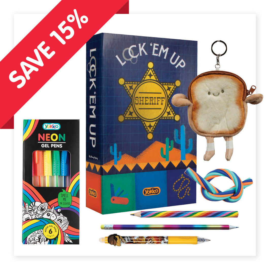 GP2509 - Lock 'em Up! Book Safe & Toast Coin Purse Keychain Set