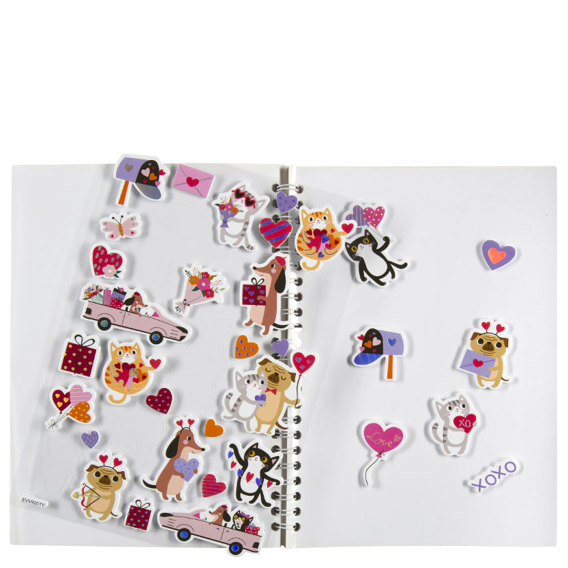 Assorted Puff Sticker sheet - Love