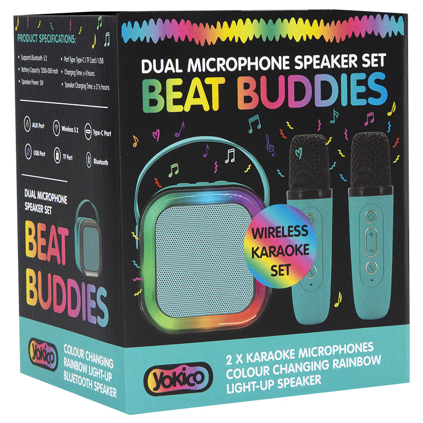 Beat Buddies Bluetooth Karaoke Microphone Speaker Set – Yokico
