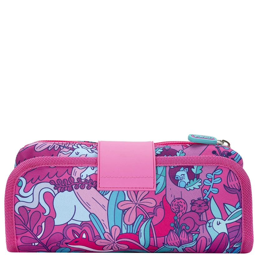 Pink Fantastical Forest Fold Over Pencil Case