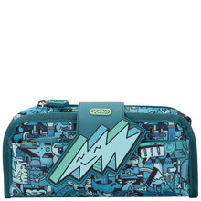 Load image into Gallery viewer, Green MashUp Fold over Pencil Case