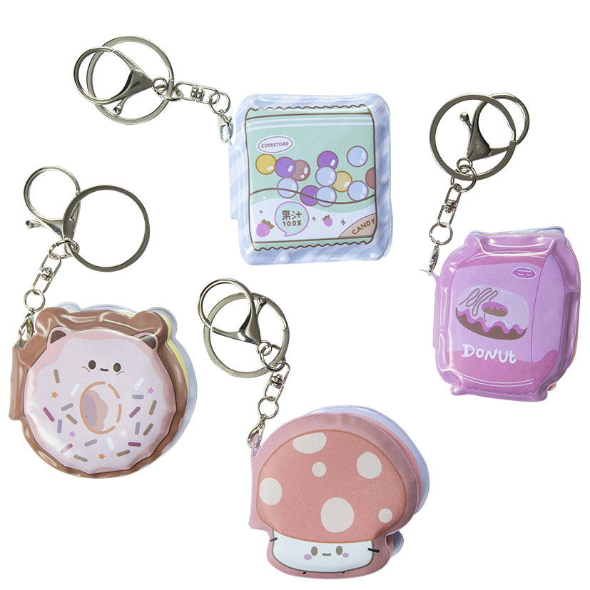 Puffy Mini Book Keychain