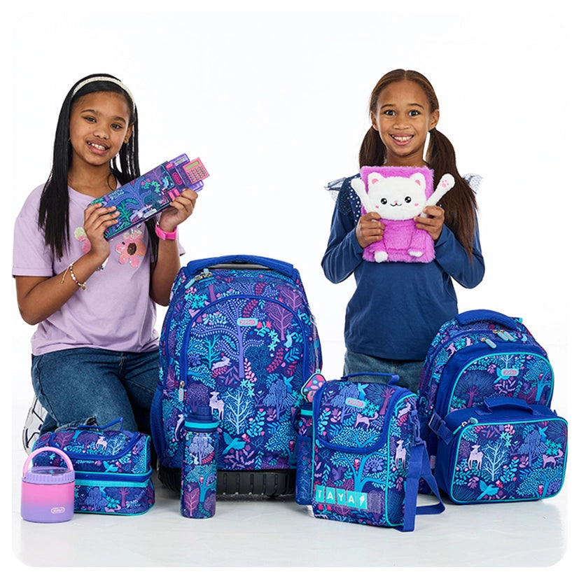 Purple Fantastical Forest Backpack (Clip-on)