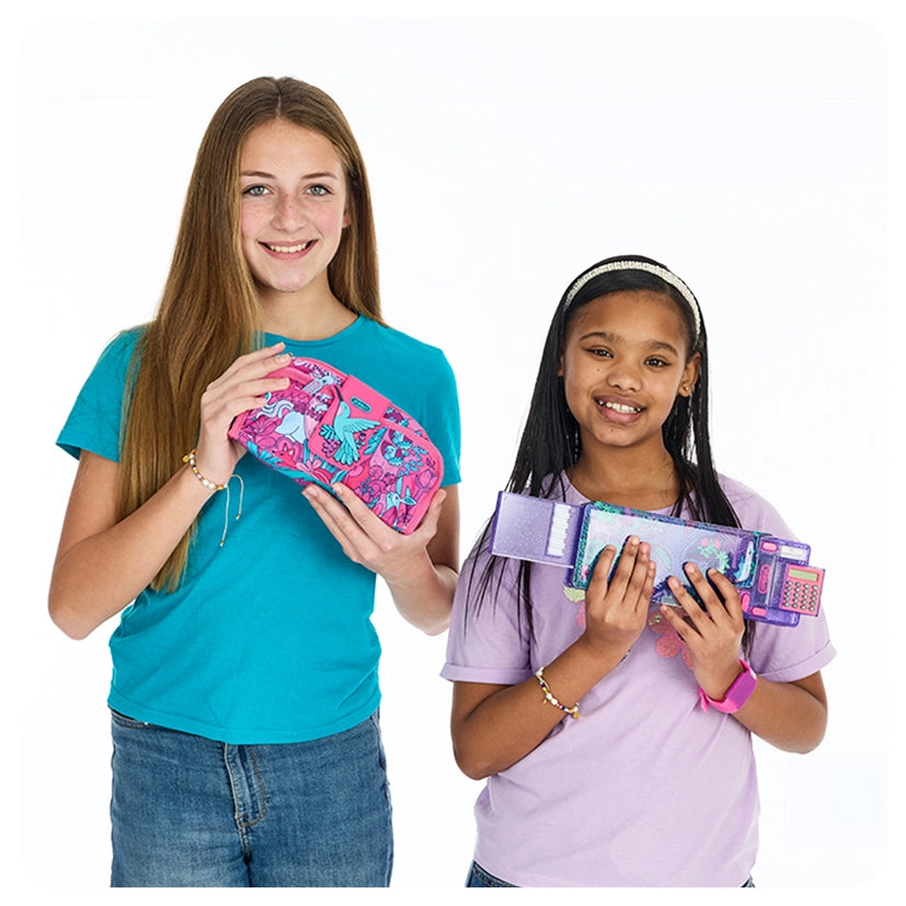 Pink Fantastical Forest Fold Over Pencil Case