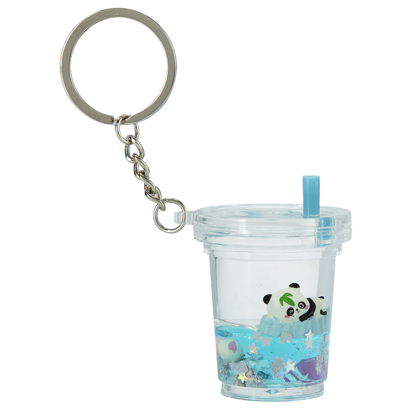 Floaty Panda Cup Keychain