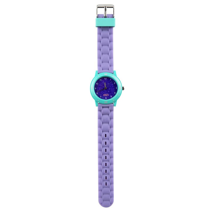 Purple Cape Fiesta Silicone Analogue Watch – Yokico Purple Cape Fiesta Silicone Analogue Watch – Yokico