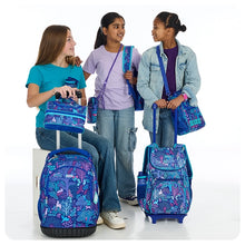 Load image into Gallery viewer, Purple Fantastical Forest Premium Trolley Backpack